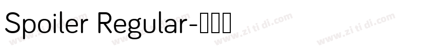 Spoiler Regular字体转换